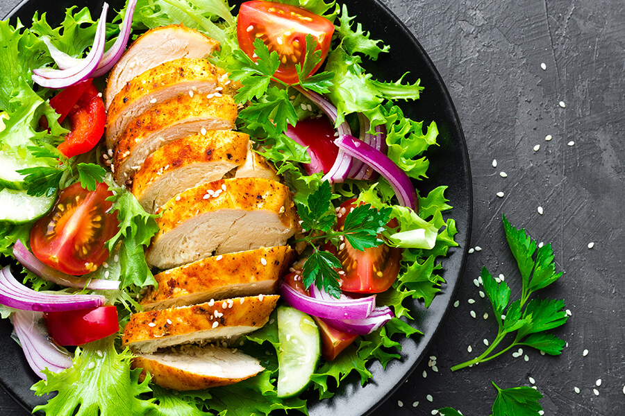 Grilled Chicken Salat 